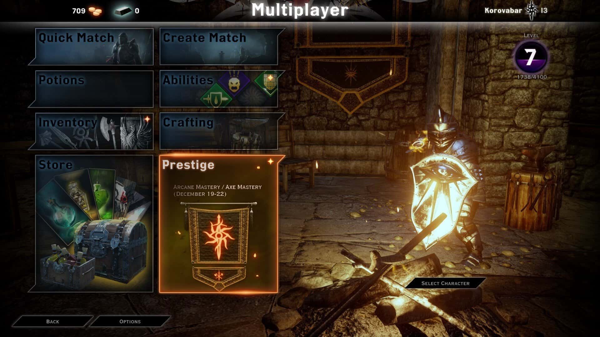 Dragon Age Inquisition Multiplayer co-op screen