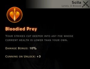 Dragon Age Inquisition - Bloodied Prey Double Daggers rogue skill