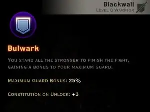 Dragon Age Inquisition - Bulwark Champion warrior skill