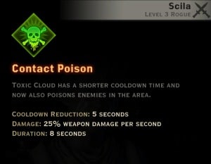 Dragon Age Inquisition - Contact Poison Sabotage rogue skill