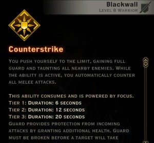 Dragon Age Inquisition - Counterstrike Champion warrior skill