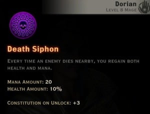 Dragon Age Inquisition - Death Siphon Necromancer mage skill