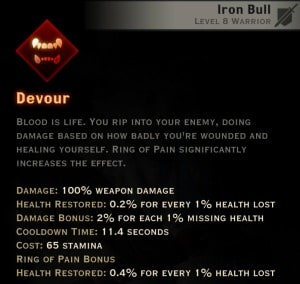 Dragon Age Inquisition - Devour Reaver warrior skill