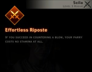 Dragon Age Inquisition - Efortless Riposte Double Daggers rogue skill