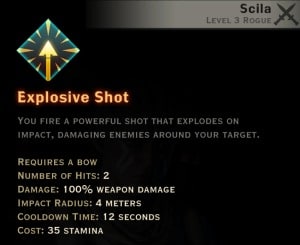 Dragon Age Inquisition -Explosive Shot Archery rogue skill