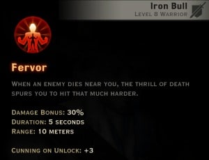 Dragon Age Inquisition - Fervor Reaver warrior skill