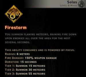 Dragon Age Inquisition - Firestorm Rift mage skill