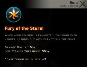 Dragon Age Inquisition - Fury of the Storm Tempest rogue skill