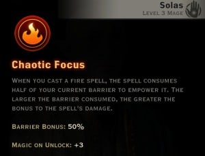 Dragon Age Inquisition - Chaotic Focus Inferno mage skill