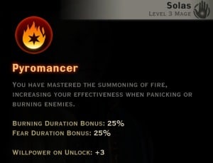 Dragon Age Inquisition - Pyromancer Inferno mage skill