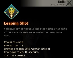 Dragon Age Inquisition - Leaping Shot Archery rogue skill