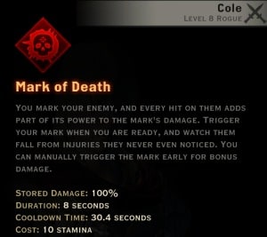 Dragon Age Inquisition - Mark of Death Assassin rogue skill