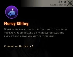 Dragon Age Inquisition - Mercy Killing Subterfuge rogue skill