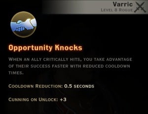 Dragon Age Inquisition - Opportunity Knocks Artificer rogue skill