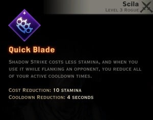 Dragon Age Inquisition - Quick Blade Subterfuge rogue skill