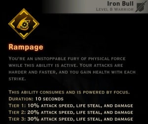 Dragon Age Inquisition - Rampage Reaver warrior skill