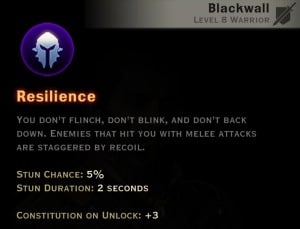 Dragon Age Inquisition - Resilience Champion warrior skill