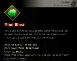 Dragon Age Inquisition - Mind Blast Spirit mage skill