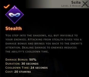 Dragon Age Inquisition - stealth Subterfuge rogue skill
