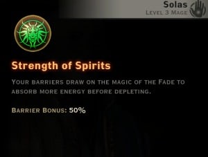 Dragon Age Inquisition - Strength of Spirits - Spirit mage skill
