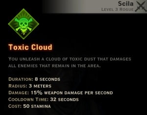 Dragon Age Inquisition - Toxic Cloud Sabotage rogue skill