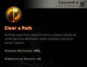Dragon Age Inquisition - Clear a Path Two-Handed Weapon warrior skill