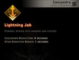 Dragon Age Inquisition - Lightning Jab Two-Handed Weapon warrior skill