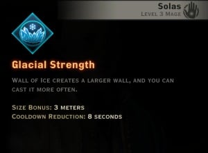 Dragon Age Inquisition - Glacial Strength Winter mage skill