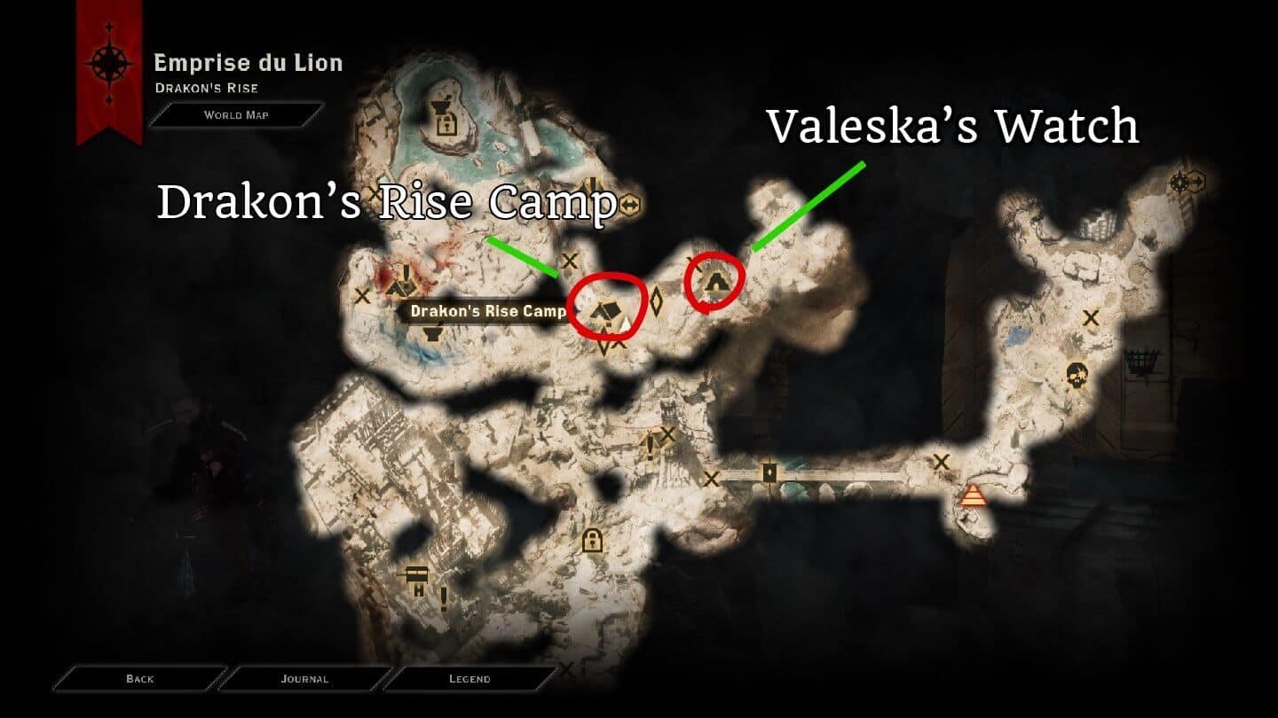Dragon Age Inquisition - tier 3 schematic farming at Valeska's Watch