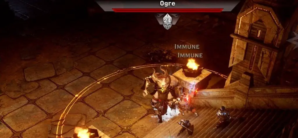 Fighting Ogres was a nice throwback to 'Origins'